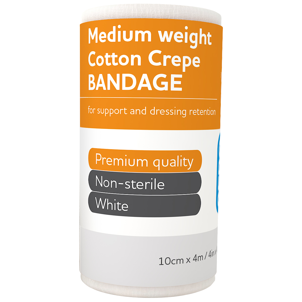 Medium Cotton Crepe Bandage 10cm (12 pack)